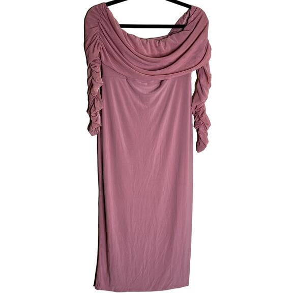 Club L London Shift Dress Women Size 8 Pink Party Holiday Wedding Flattering - Picture 1 of 10